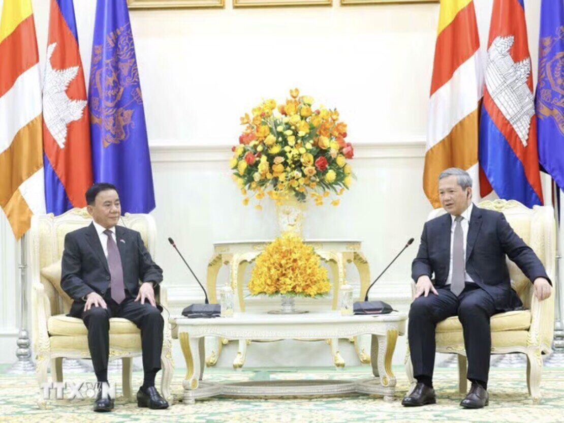 政治局委員、書記局常務のチャン・カム・トゥー氏は、ベトナムはカンボジアとの伝統的な友好関係と包括的な協力の強化と発展を一貫して重視し、高い優先順位を与えていると断言しました。写真:TTXVN