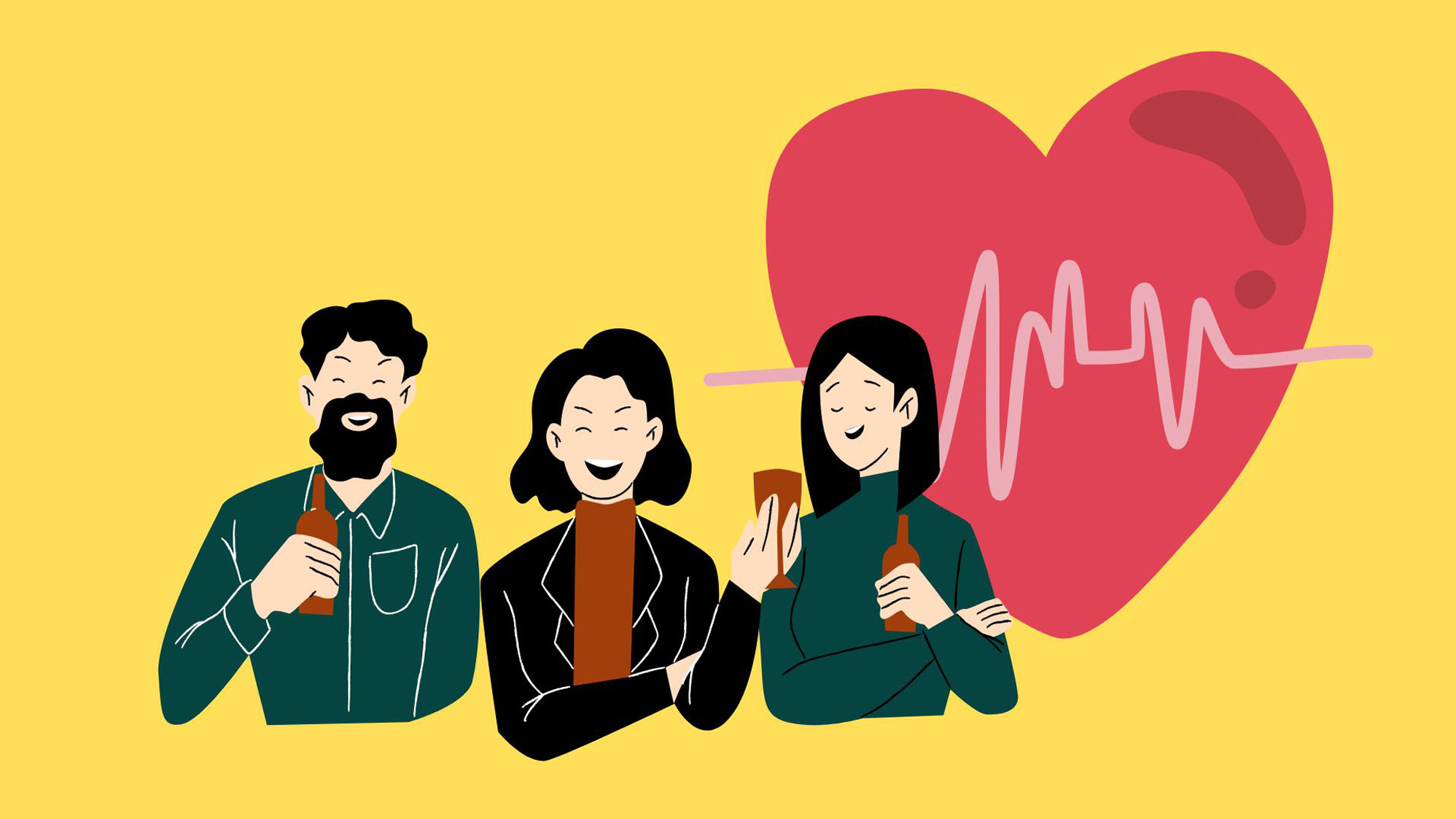 Alcohol consumption not only increases blood pressure but also causes dangerous heart rhythm disorders.