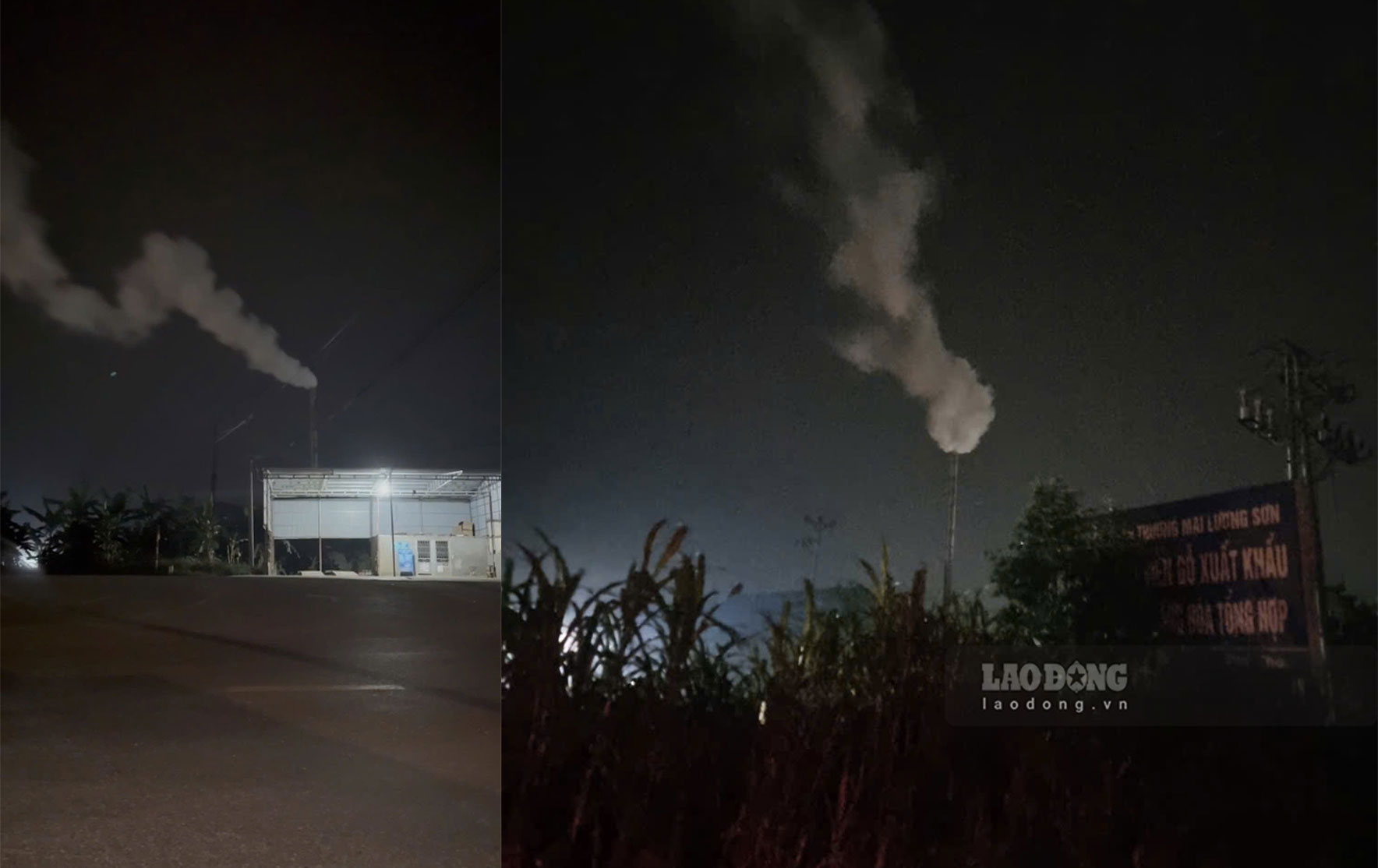 Tình trạng xả khói càng nghiêm trọng thời điểm sau 21h mỗi ngày. Ảnh: Bảo Nguyên