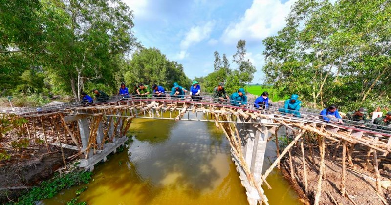 Tết quân dân An Giang huy động hơn 8 tỷ đồng xây dựng công trình