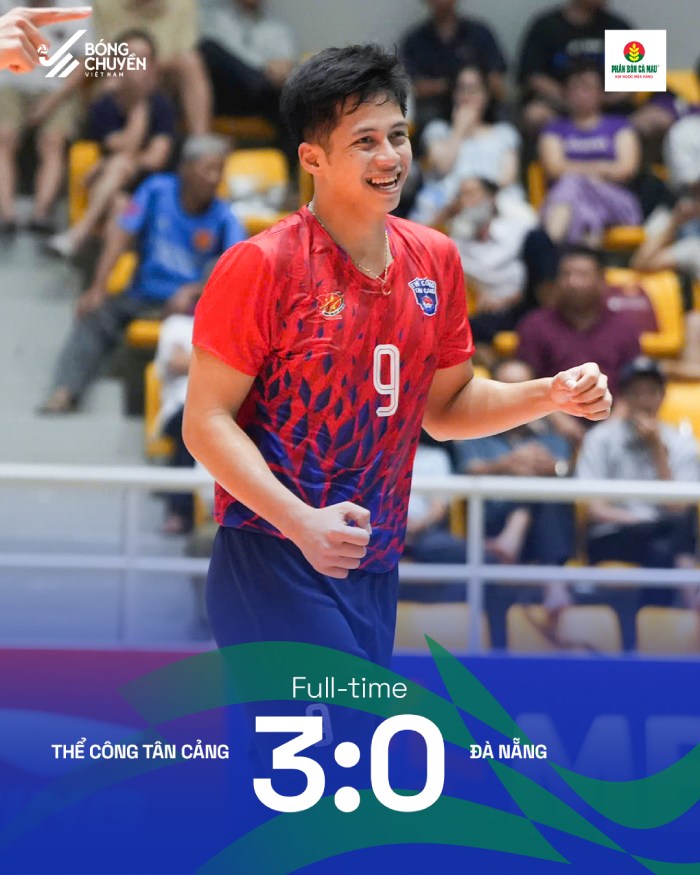 Thể Công Tân Cảng dễ dàng vượt qua Đà Nẵng. Ảnh: BCVN