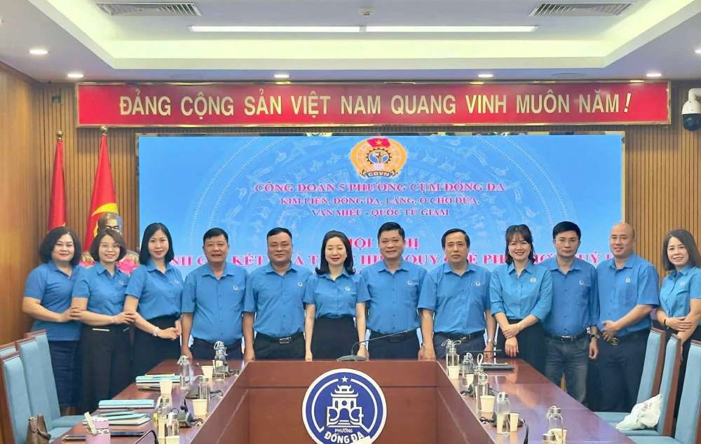 In the second quarter of 2026, the Trade Union of 5 wards in Dong Da cluster will focus on organizing well Workers' Month, Action Month on Occupational Safety and Health. Photo: Grassroots Trade Union