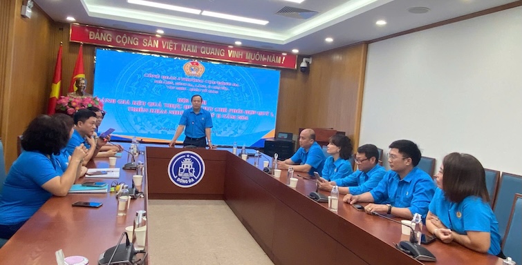 In the second quarter of 2026, the Trade Union of 5 wards in Dong Da cluster will focus on organizing well Workers' Month, Action Month on Occupational Safety and Health. Photo: Grassroots Trade Union