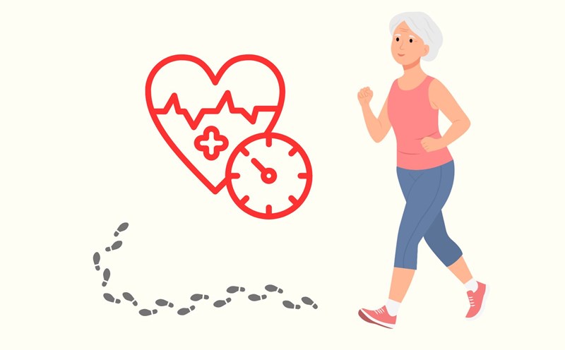 What happens to the body when you start tracking your steps after age 55