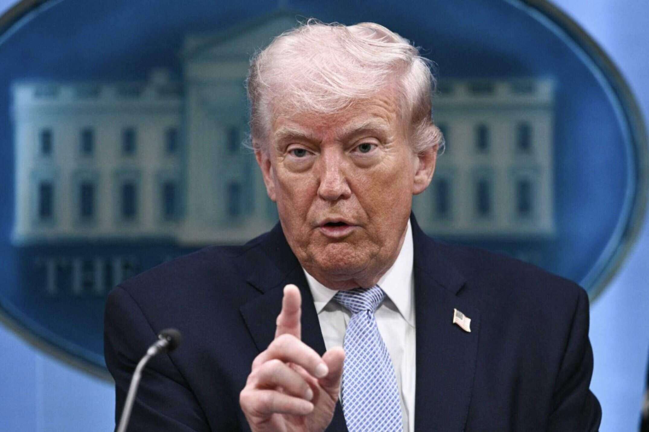 US President Donald Trump speaks at the White House. Photo: Xinhua