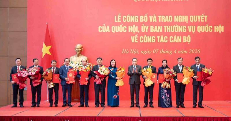 Công bố Nghị quyết của Quốc hội về công tác nhân sự