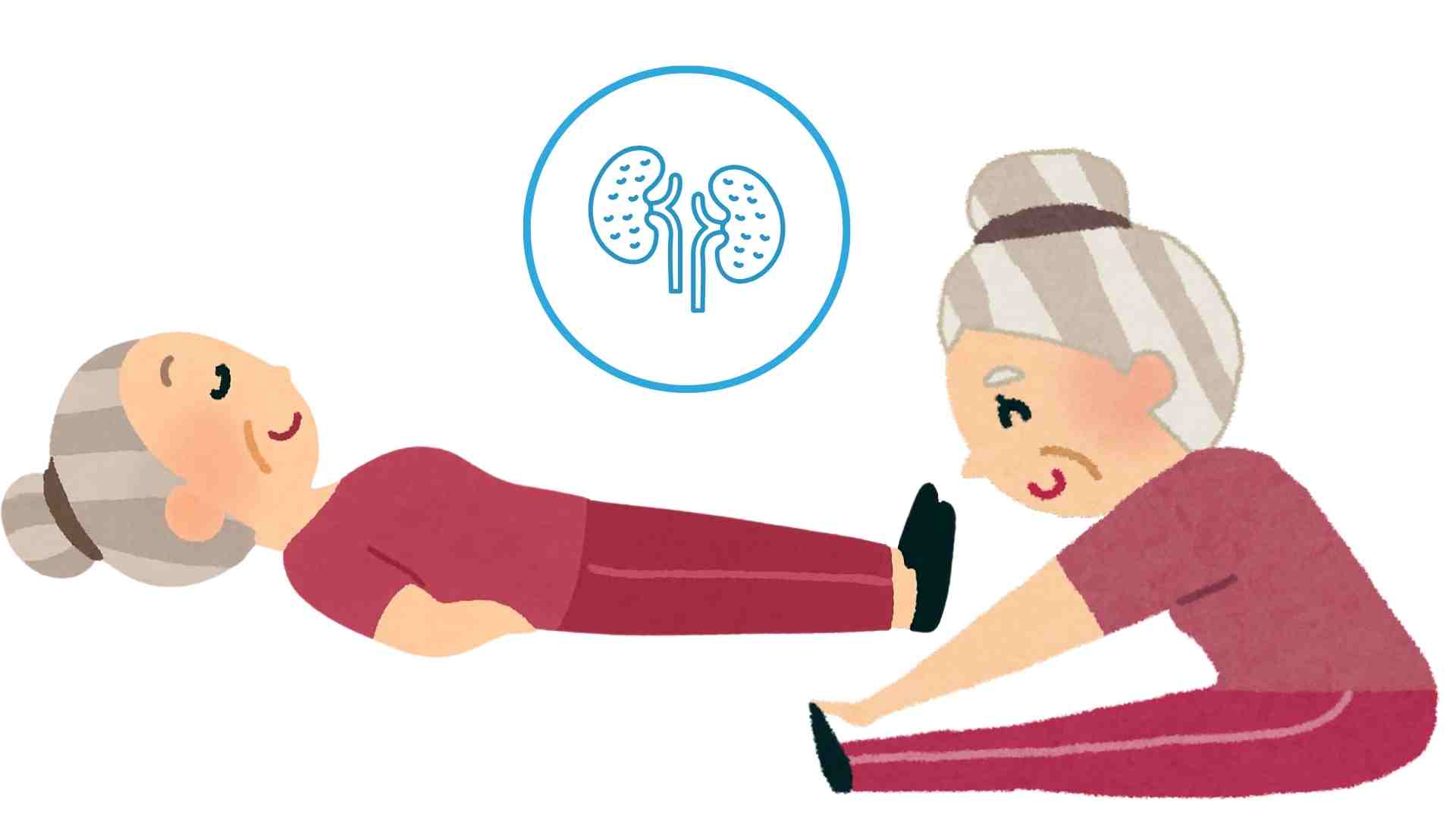 Gentle exercises before bed help improve health and are good for the kidneys. Graphics: Ha May