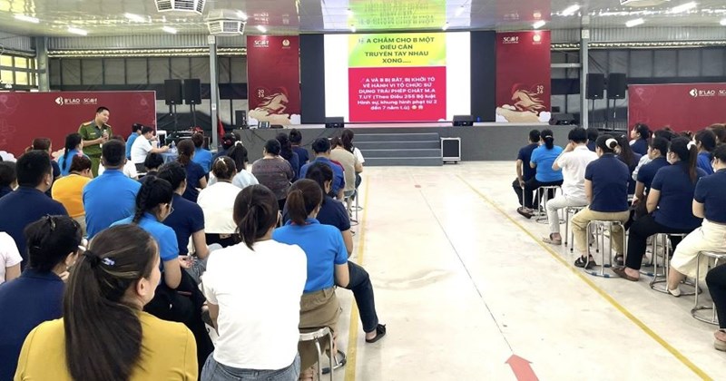 SCAVI Huế trang bị kỹ năng phòng, chống ma túy cho công nhân