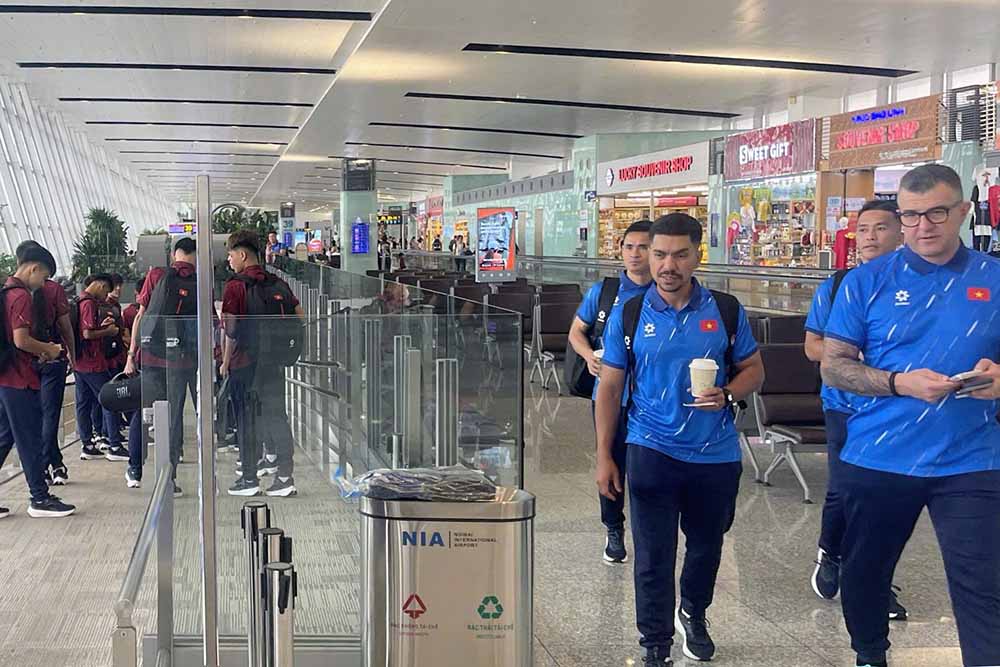 U17 Vietnam is present in Indonesia. Photo: VFF