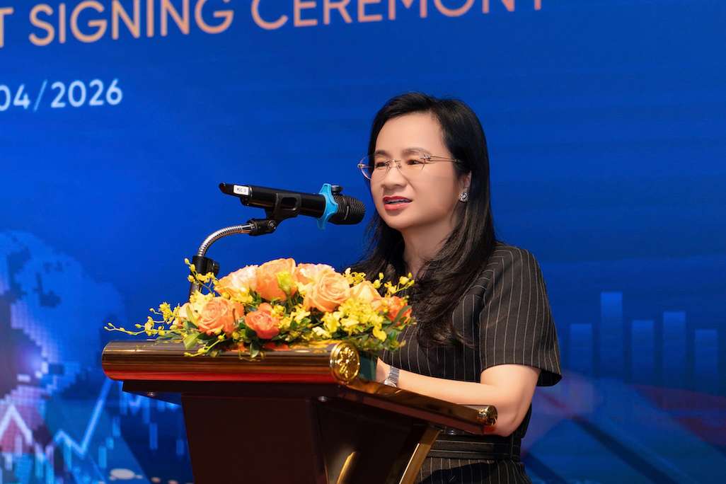 Bà Ngô Thu Hà, CEO SHB phát biểu tại sự kiện. Ảnh: SHB