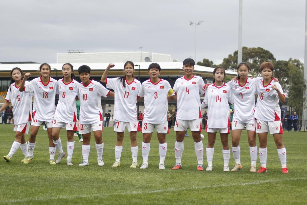 Vietnam U15 women's team wins 3-1, ready to meet NSW Sky at international friendly tournament in Australia. Photo: VFF