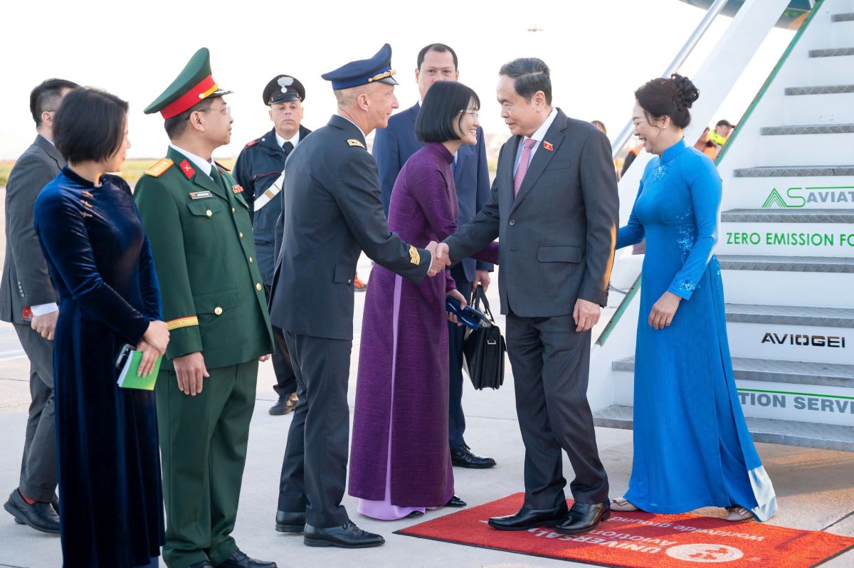 Chủ tịch Quốc hội Trần Thanh Mẫn và Phu nhân thăm chính thức Italia từ ngày 11-15.4. Ảnh: Quochoi.vn