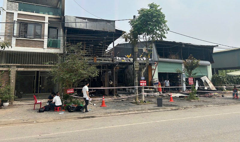 Người đàn ông phóng hỏa gây cháy nhiều nhà dân do mâu thuẫn với vợ cũ. Ảnh: CA Lào Cai