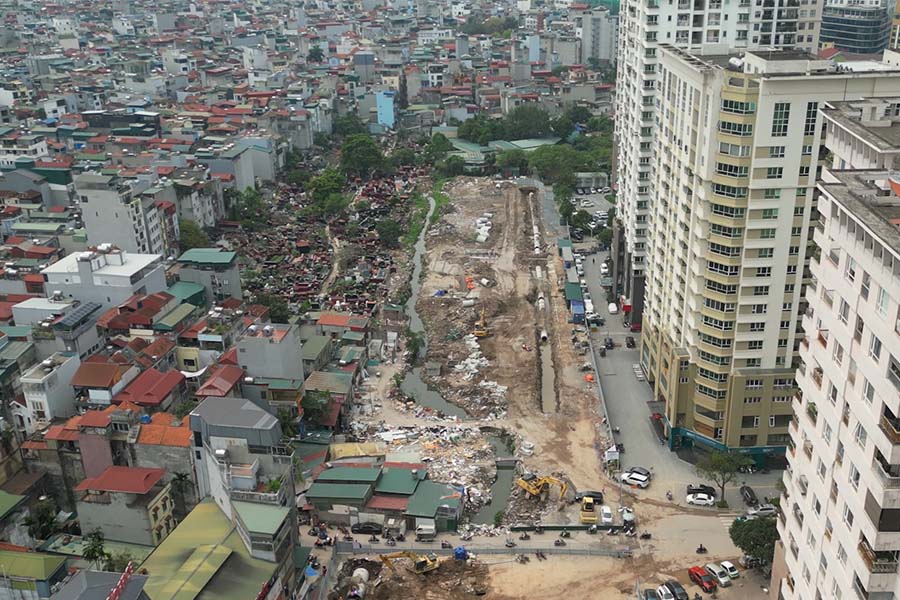 Ring Road 2.5, Dich Vong - Duong Dinh Nghe section, is expected to open to traffic in September