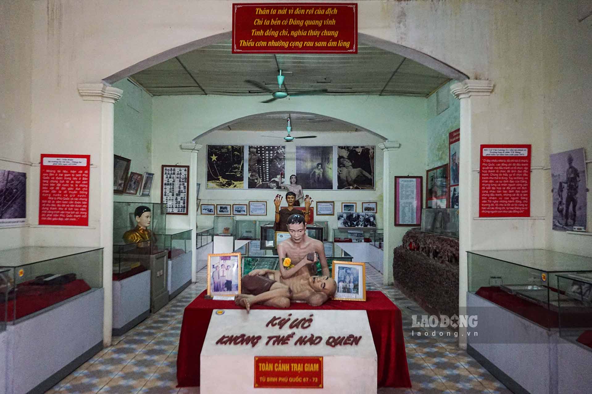 Bảo tàng được chia làm nhiều không gian riêng biệt, tái hiện lịch sử của chiến tranh khốc liệt và tinh thần bất khuất của người chiến sĩ cách mạng. Ảnh: Hữu Vũ