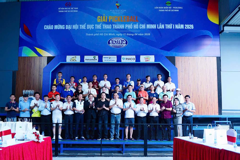Ciudad Ho Chi Minh inaugura el torneo de pickleball en una serie de actividades encaminadas a los Juegos Deportivos de 2026. Foto: Comité Organizador