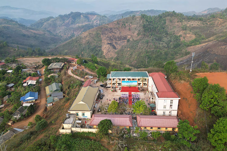 Huoi Lech Ethnic Minority Boarding Primary School, Muong Toong commune, Dien Bien province. Photo: Duc Anh