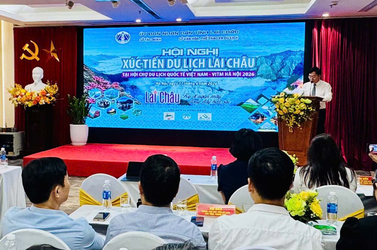 Lai Châu tổ chức Hội nghị xúc tiến, quảng bá du lịch tại VITM 2026. Ảnh: Chí Long