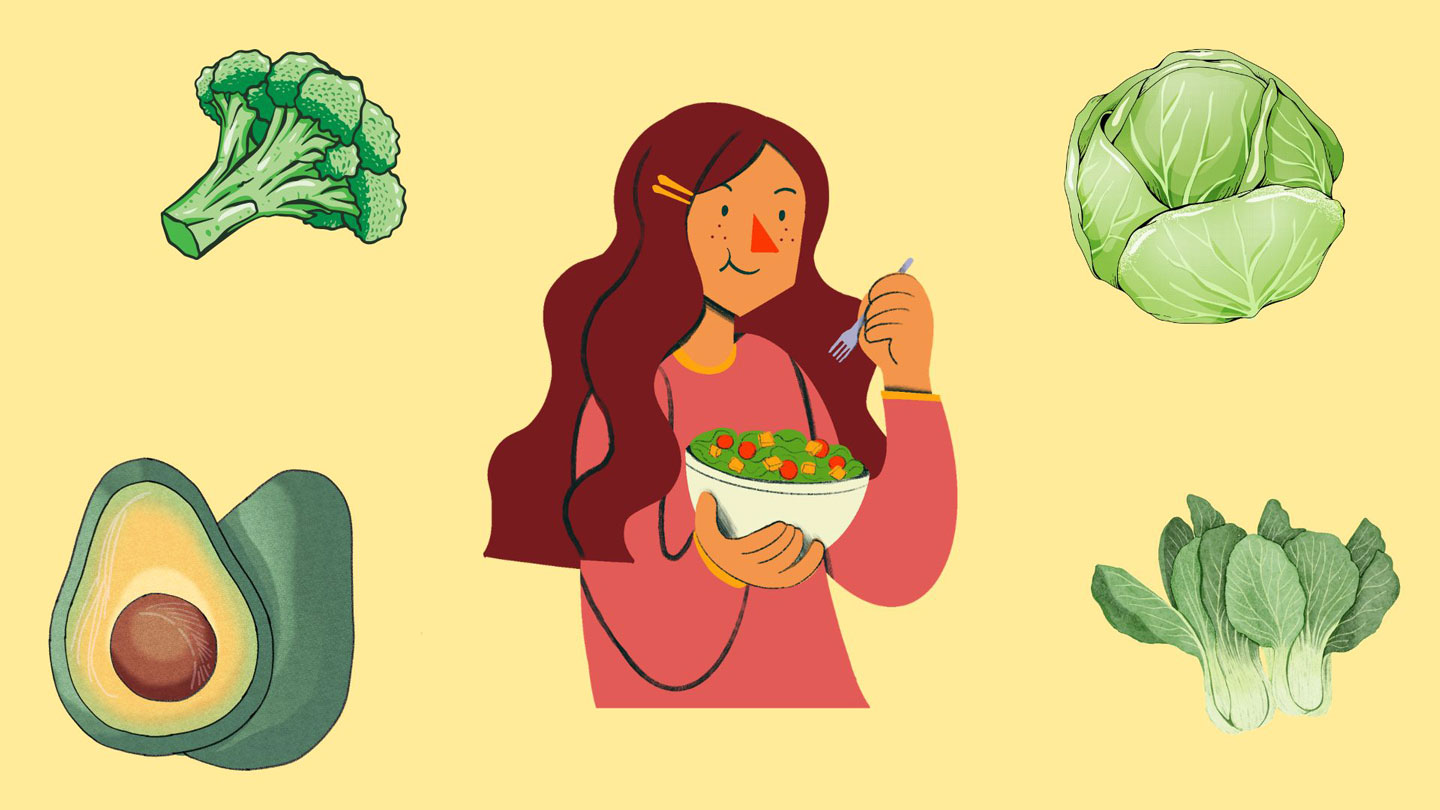 Fiber is an important component that helps stabilize blood sugar, lower cholesterol and maintain a healthy digestive system. Graphic photo: Han Nghien