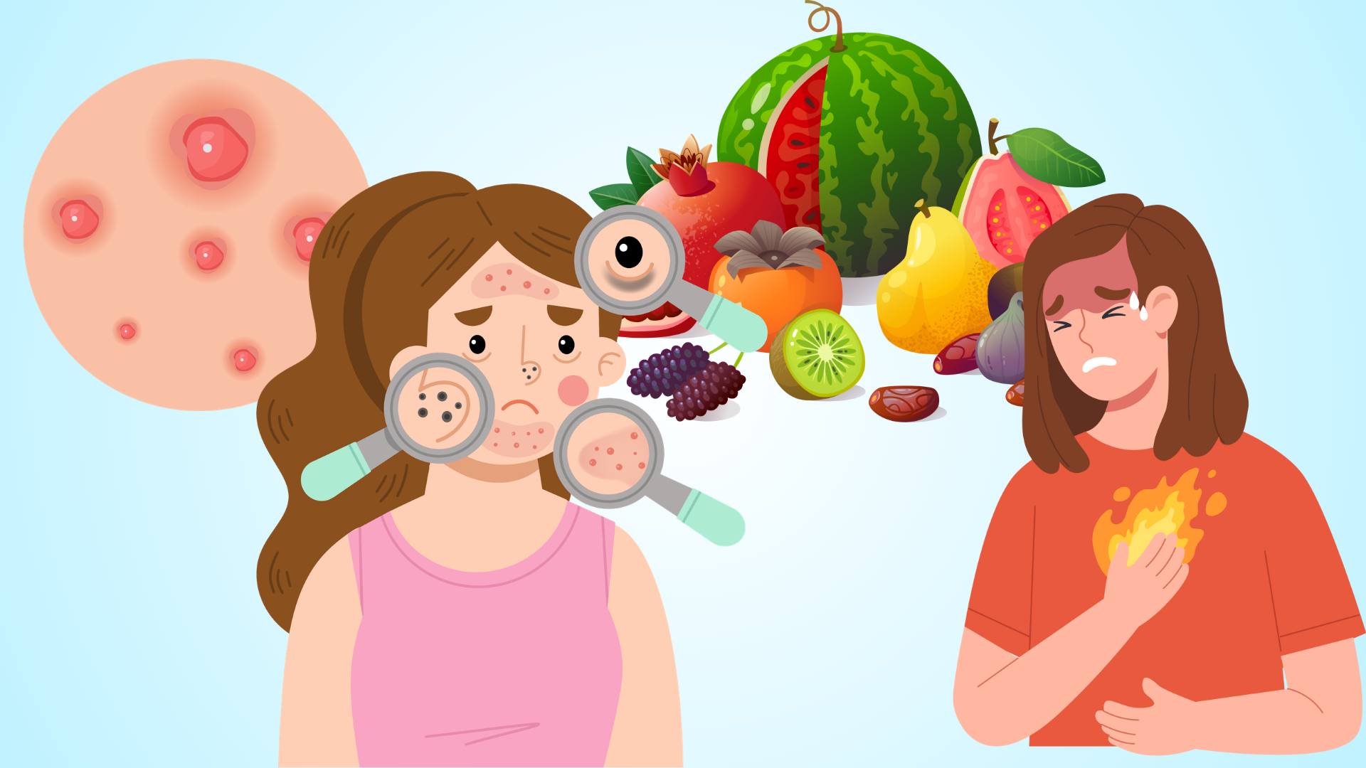5 types of summer fruits that easily cause internal heat and acne.