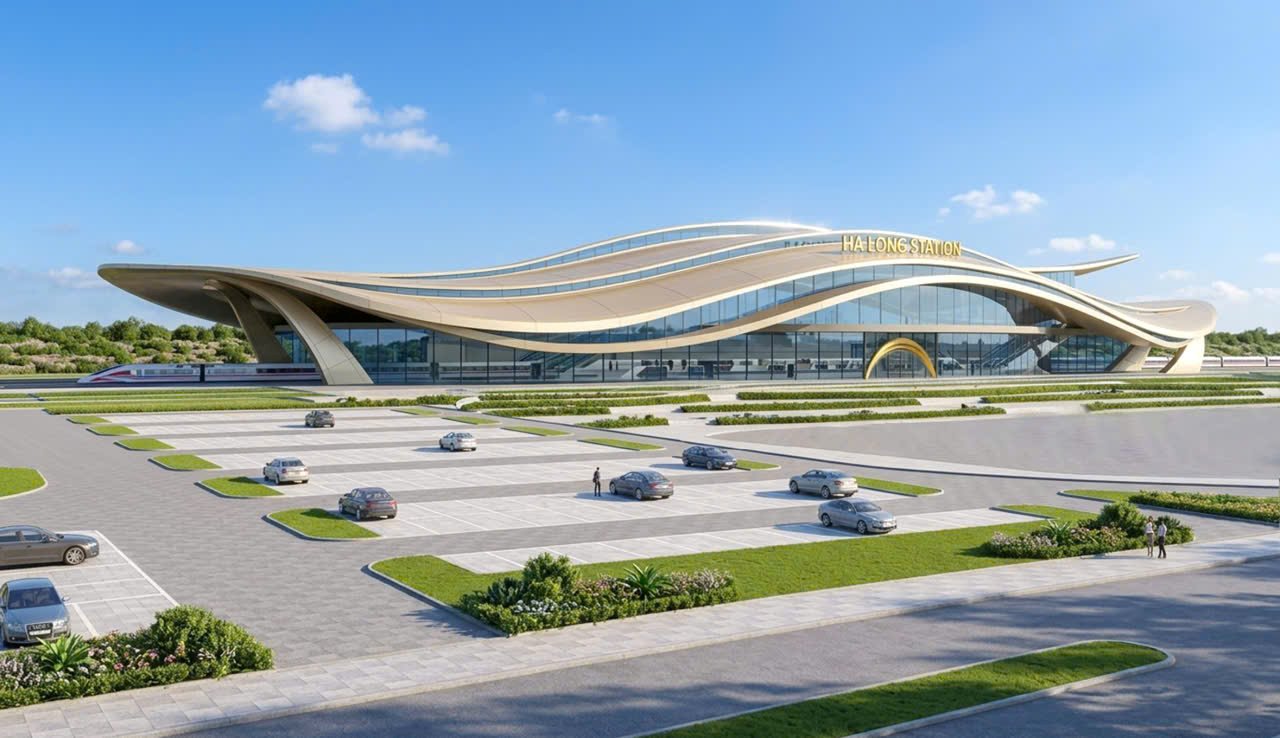 Phối cảnh nhà ga Hạ Long. Ảnh: Vingroup