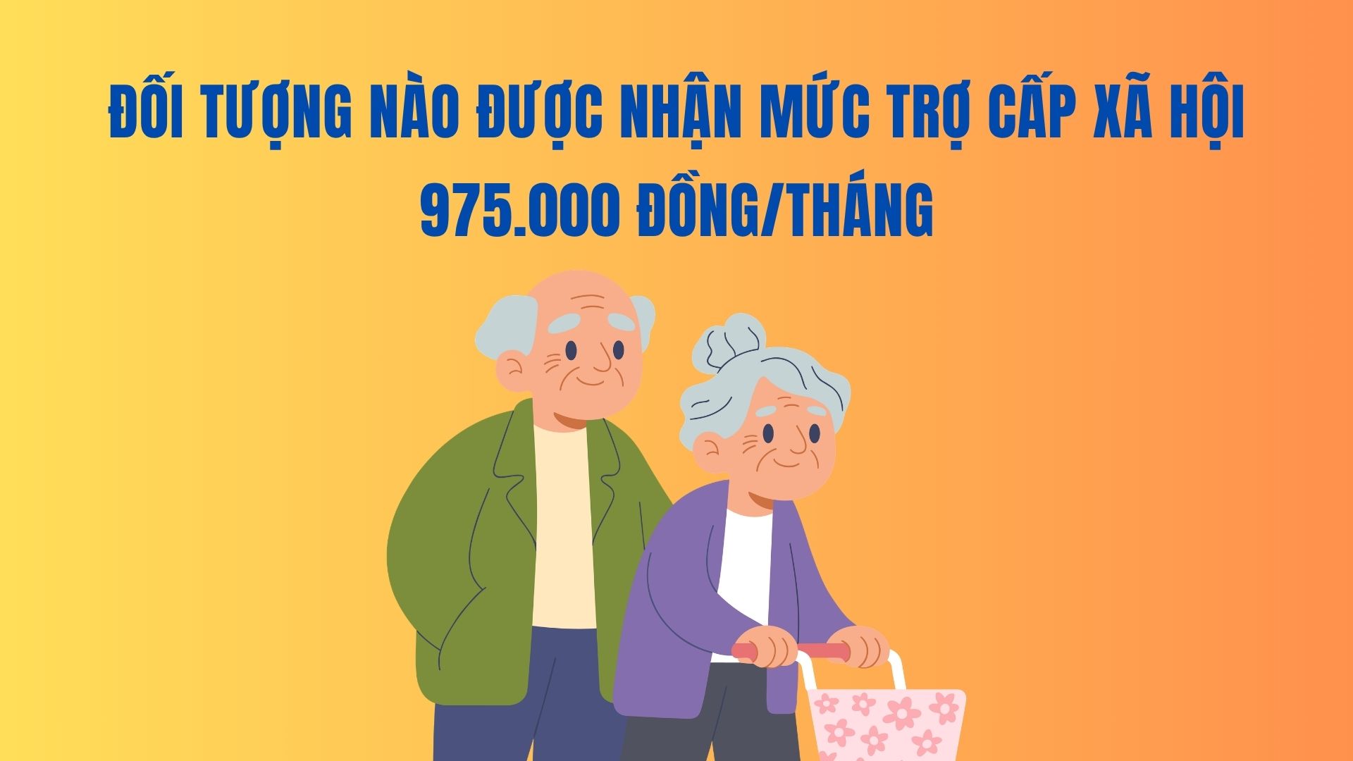 Which subjects are entitled to a social allowance of 975,000 VND/month