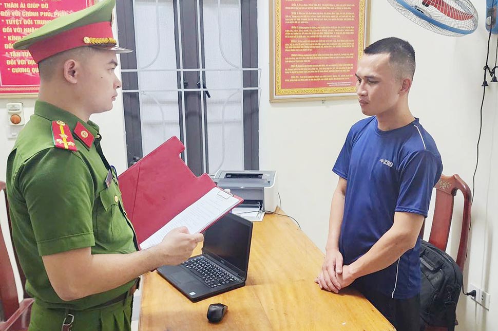 Đối tượng Phan Đăng Lương bị bắt về hành vi trộm cắp tài sản. Ảnh: Công an Hà Tĩnh