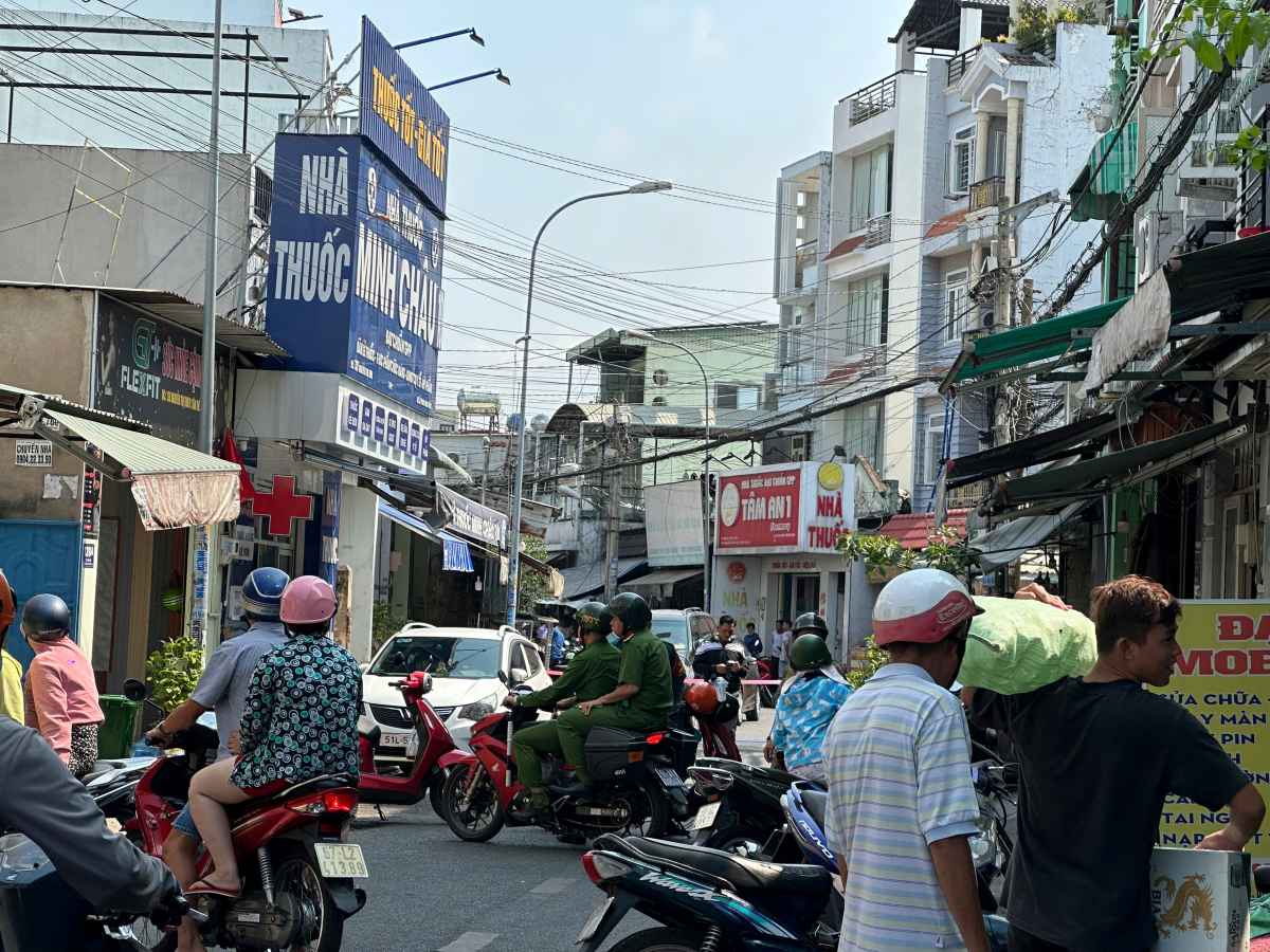 Hiện trường vụ cháy. Ảnh: Anh Tú