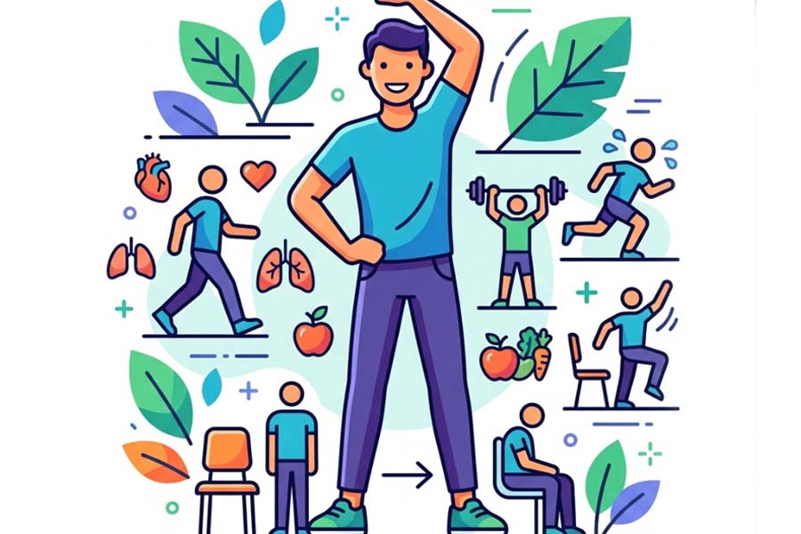 Walking is not enough to completely eliminate the harmful effects of a sedentary lifestyle. Graphics: Thien Nhan