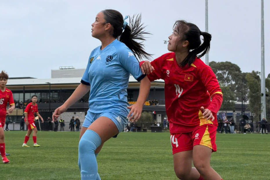 Vietnam U15 women's team suffers defeat to NSW Sky during training camp in Australia. Photo: VFF