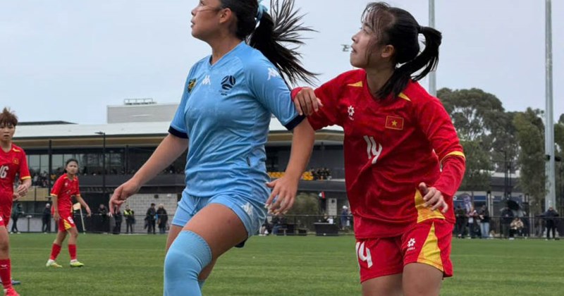 U15 nữ Việt Nam thua U15 NSW Sky trong trận giao hữu tại Úc