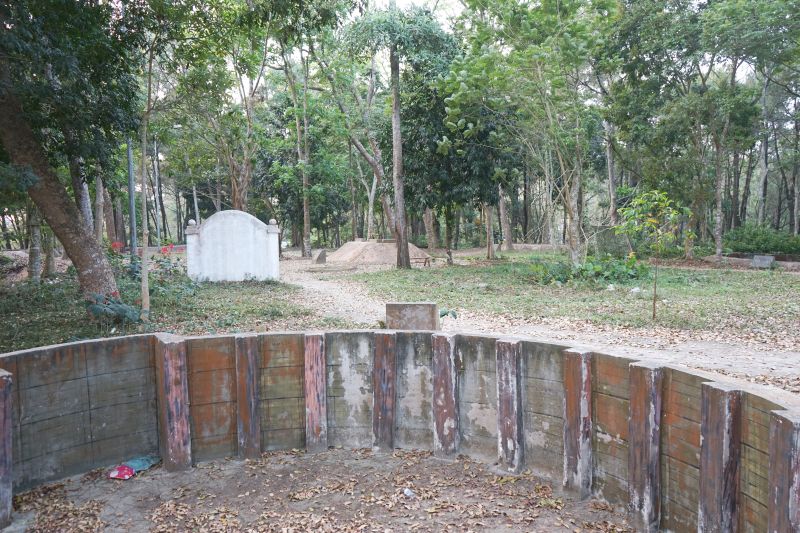 Khu vực trận địa pháo bảo về cầu Hàm Rồng hơn nửa thế kỷ trước. Ảnh: Quách Du