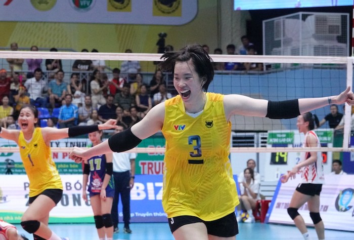 Thanh Thúy regresa al país para jugar con VTV Bình Điền Long An. Foto: VFV