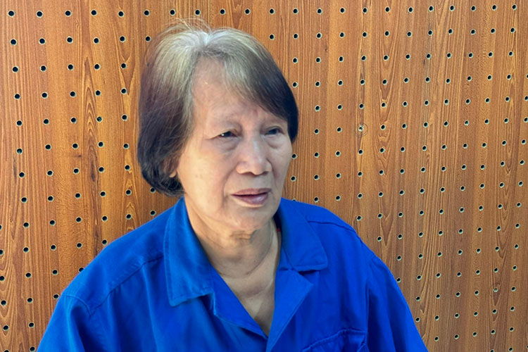 Đối tượng Nguyễn Thị Ngọc tại Cơ quan Công an. Ảnh: An ninh Điện Biên