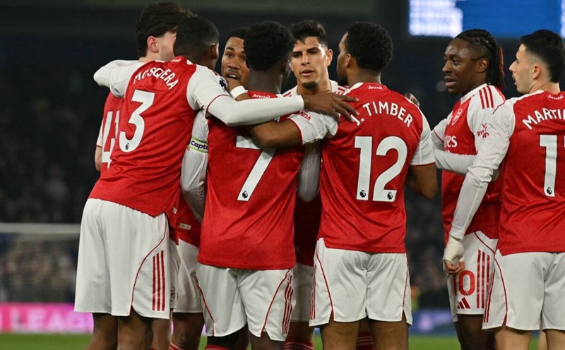 Arsenal đang đứng trước cơn ác mộng về nhì lần thứ 4 liên tiếp. Ảnh: AFP