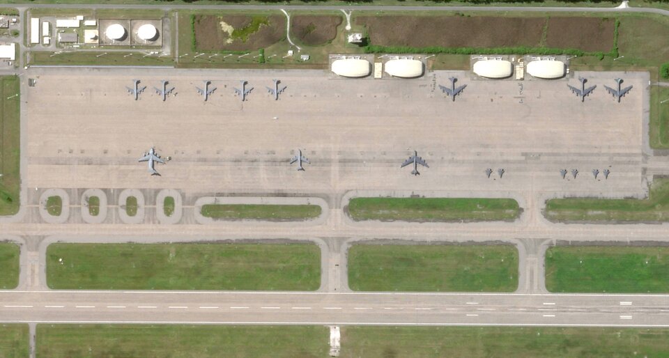 Overview of the joint Diego Garcia military base of the UK and the US on the Chagos Islands in the Indian Ocean. Photo: AFP