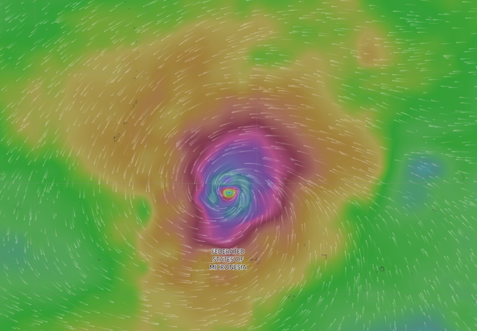 La tempête Sinlaku continue de se renforcer. Source de la photo: Système de surveillance des catastrophes naturelles du Vietnam