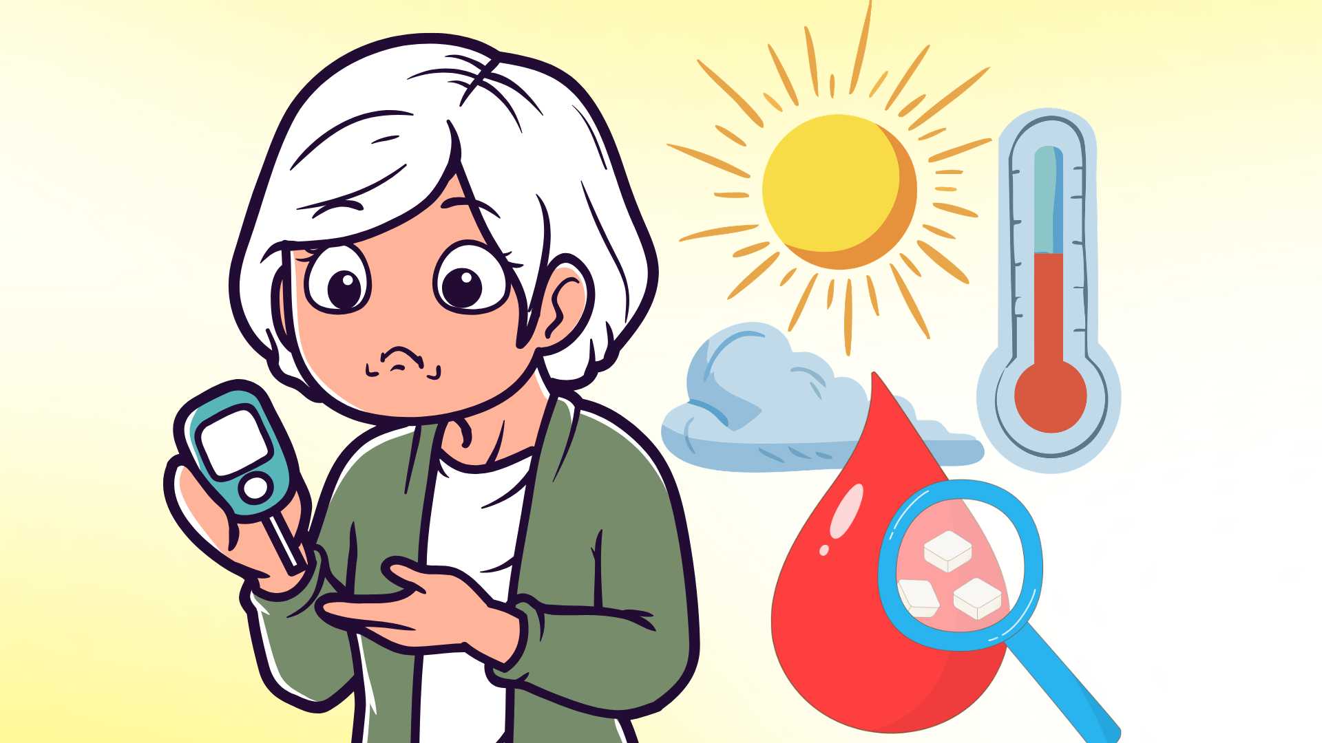 Important notes for people with diabetes in hot weather
