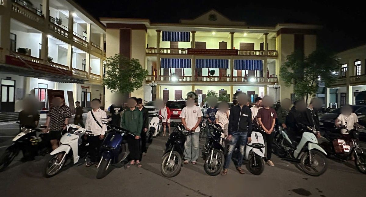 La policía del barrio de Thuy Nguyen manejó 18 casos. Foto: Policía de Hai Phong