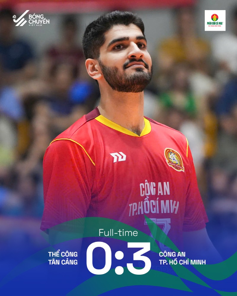 Công an Hà Nội thắng dễ Thể Công Tân Cảng. Ảnh: BCVN