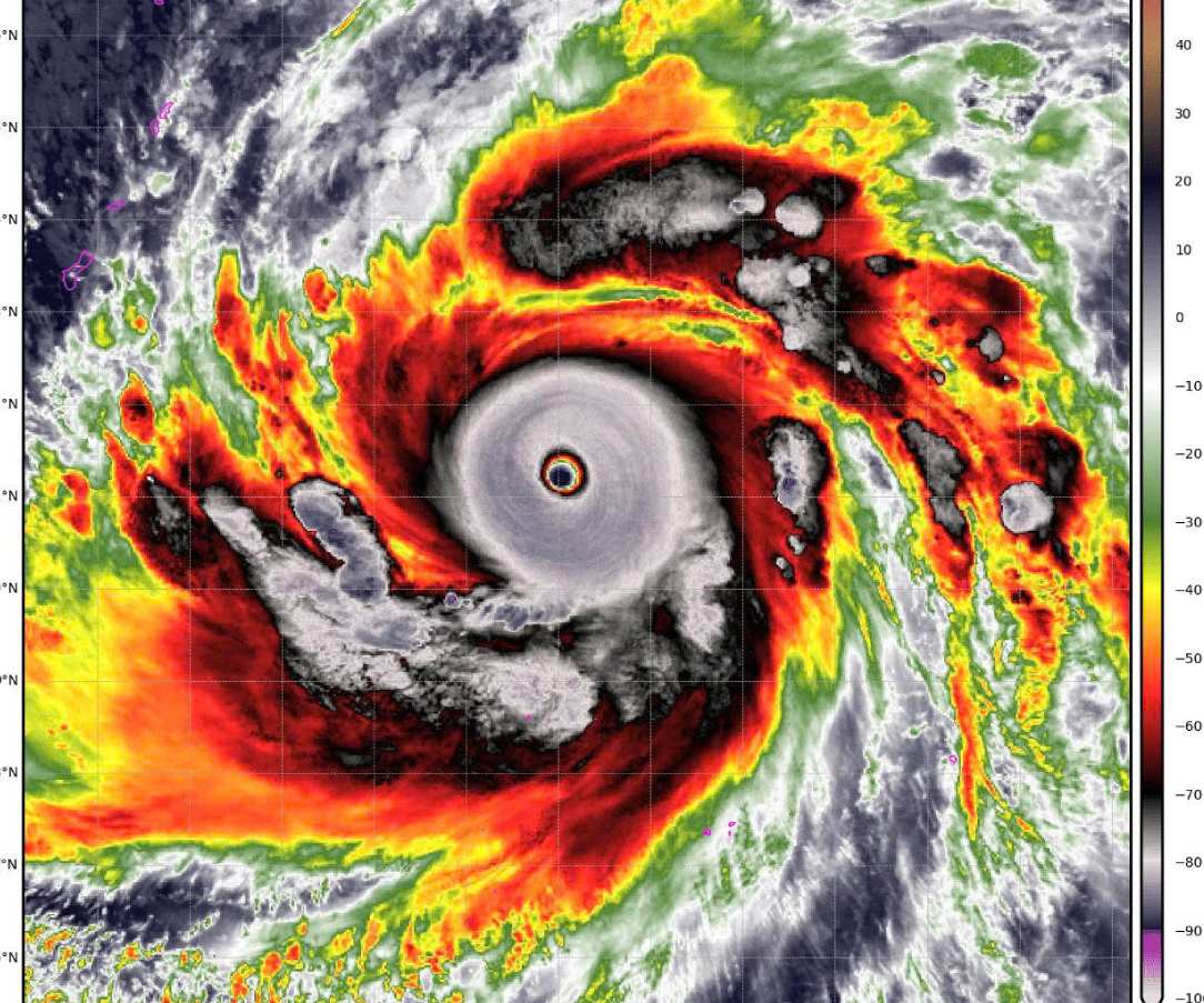 Satellite image of super typhoon Sinlaku. Source: National Center for Hydro-Meteorological Forecasting