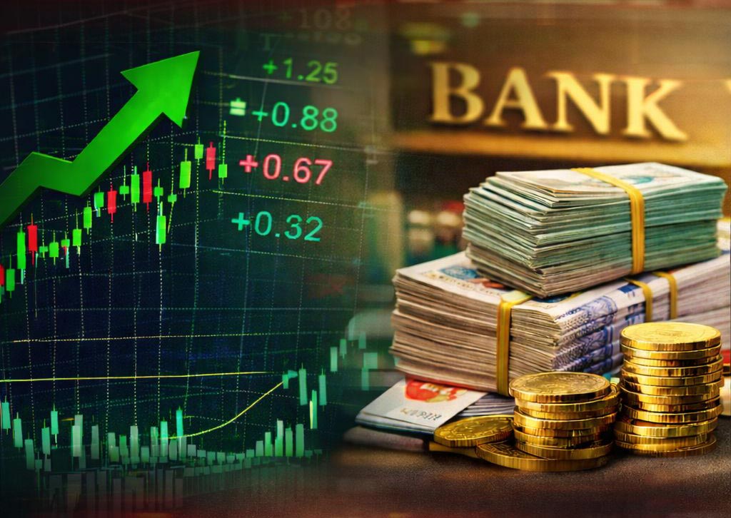 Stock market 13. 4: Cash flow is strongly concentrated in the banking group, with many codes playing a role in supporting the market. Graphics: Minh Huy