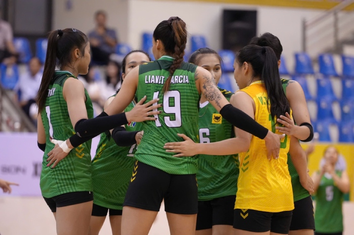 VTV Binh Dien Long An meets Hoa Chat Duc Giang at the 2026 National Volleyball Championship. Photo: VFV