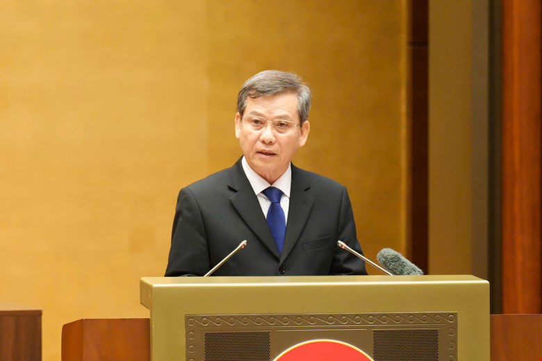 Politburo member, Secretary of the Party Central Committee, Head of the Central Internal Affairs Commission Le Minh Tri emphasized the need to continue to improve the salary and income regime so that officials can feel secure in their work and be honest. Photo: Pham Thang