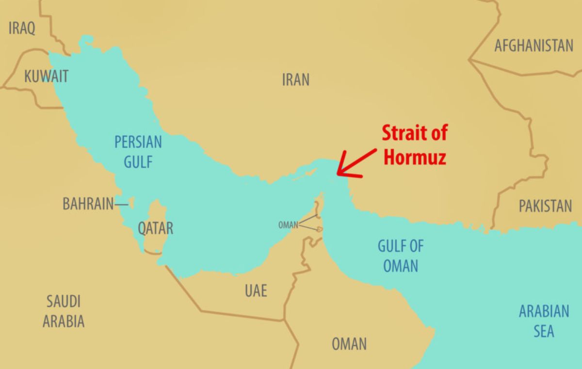 The Strait of Hormuz is a route transporting 20% of global oil and LNG. Photo: BOE Report