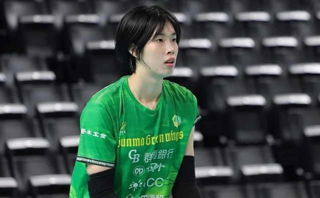 Main attacker Tran Thi Thanh Thuy has completed her competition program in Japan. Photo: Gunma Green Wings
