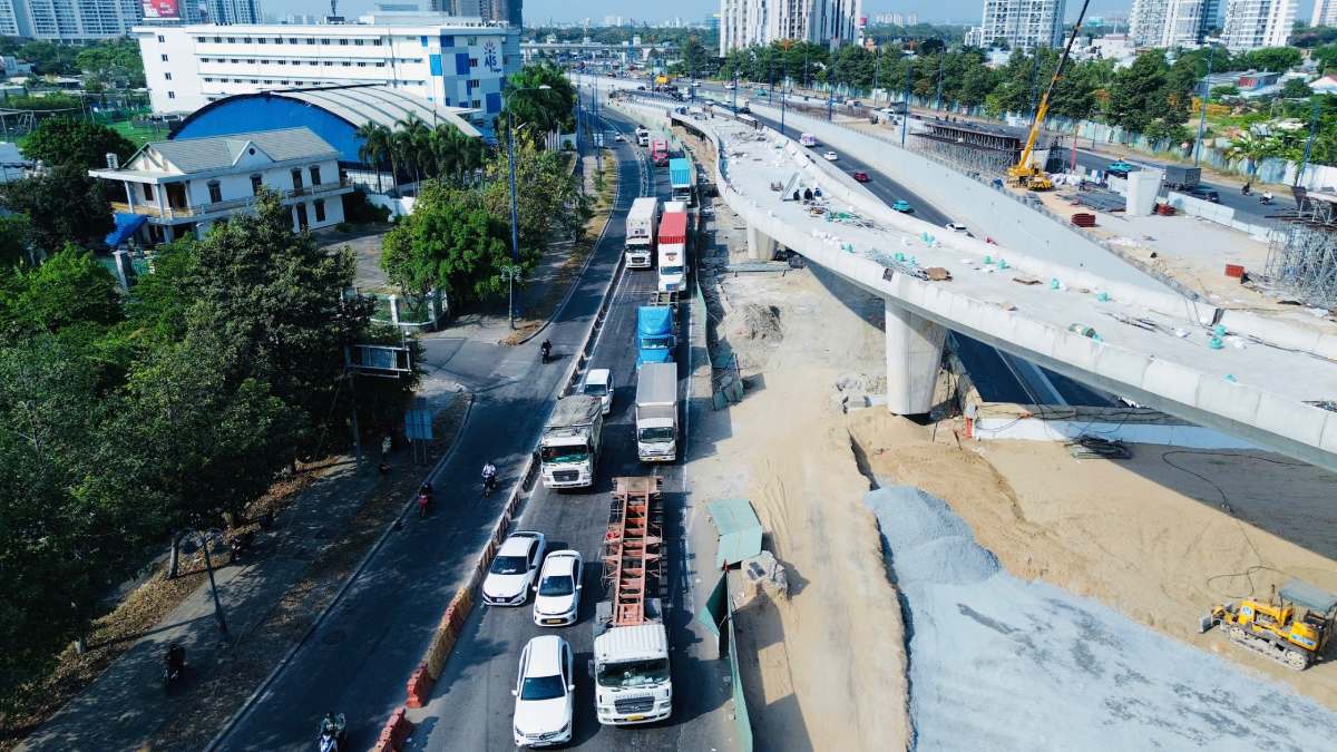  Nhánh cầu N3 khi đi vào hoạt động sẽ đưa dòng xe tải, container lên cao, tránh giao cắt trực tiếp với trục đường Mai Chí Thọ giảm ùn ứ giao thông,.