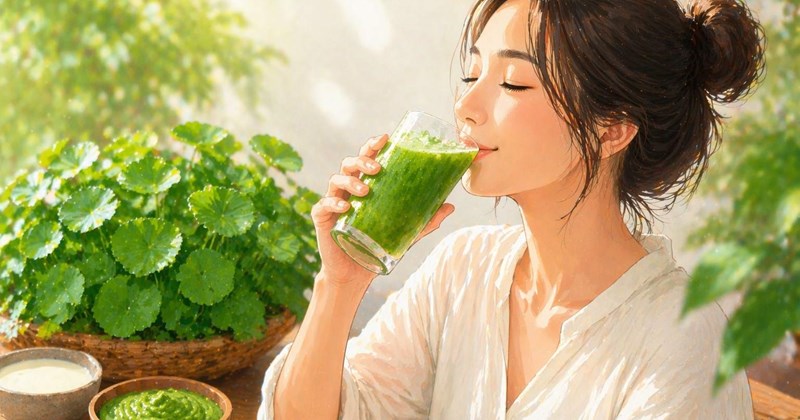 Công thức nước rau má đậu xanh ngon, đẹp da