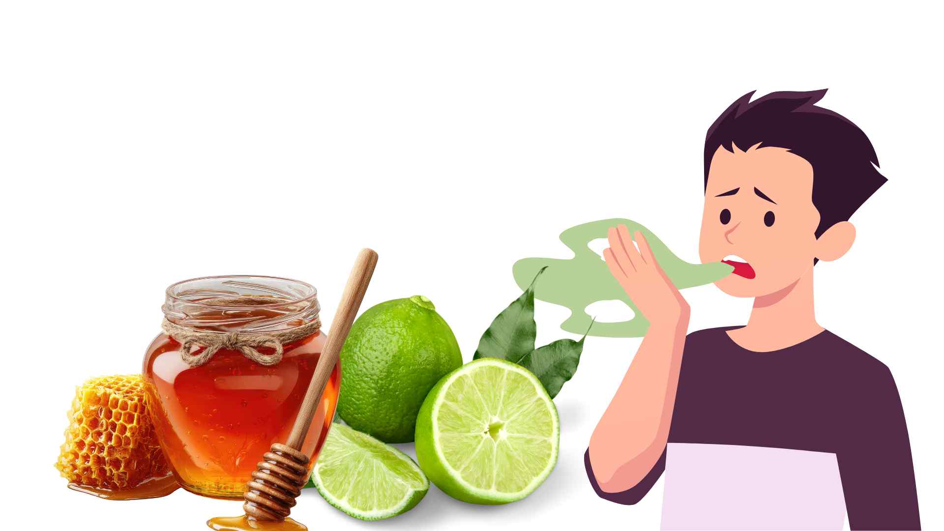 Lemon combined with honey can help reduce bad breath. Graphic photo: Huong Son