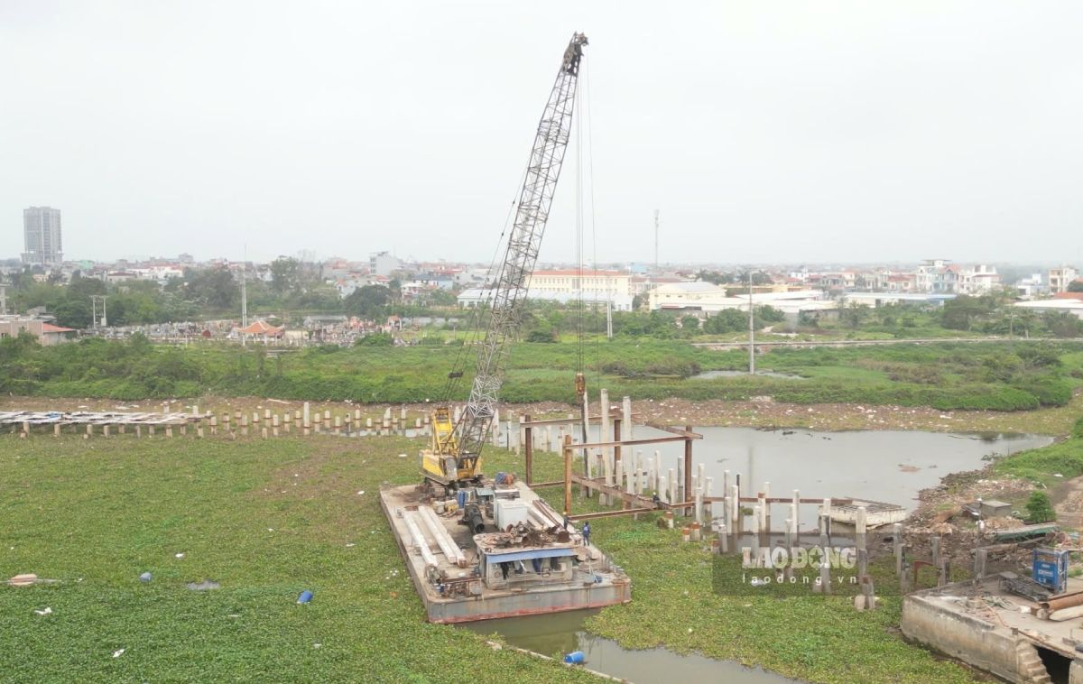 Tan Son fishing port upgrade project, Thai Thuy commune, Hung Yen province. Photo: Ha Vi